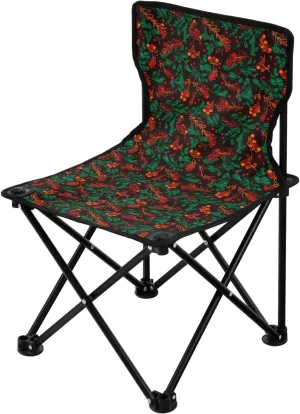 Portable Camping Chairs Red Green Leaves Lightweight Folding Chair for Camping, Beach, Picnic, Travel and Sports with Carry Bag 20848945