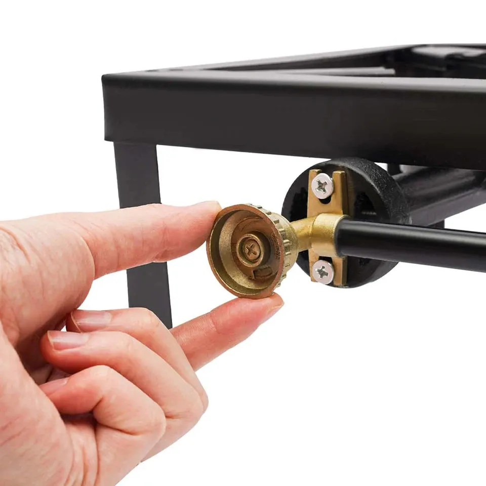 Portable Double Burner Outdoor Gas Stove Propane Cooker Regulator Hose Outdoor Hiking Picnic BBQ Cooking Equipment