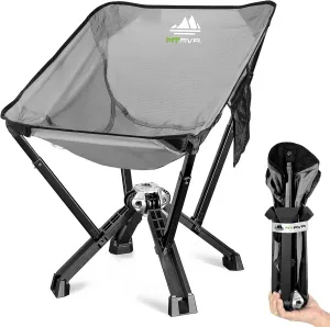 Portable Folding Camp Chair, One-Piece Die-Cast Aluminum Frame Long-lasting Use, No Assembly Required, Easy to Pack into Backpack, Fold Up Outdoor Beach Chair for Travel, Sports, Home Yard Patio