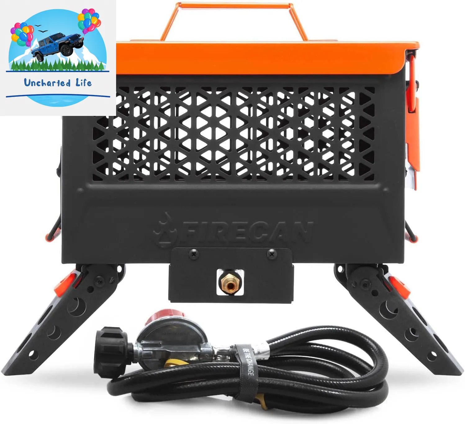 Portable Glamping FireCan: Propane Fire Pit for Outdoor Comfort