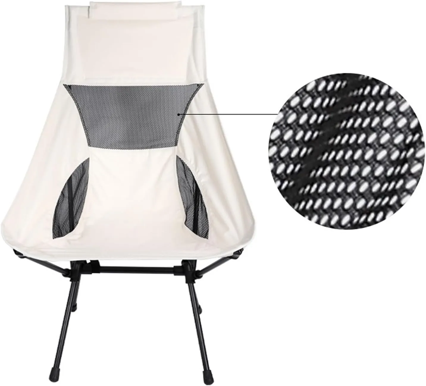 Portable Stool Portable Folding Chair Can Be Stored Fishing Small Stool Painting Sketching Backrest Chair Breathable Mesh Picnic Chair Folding Stool(Gray,14.6 * 13.2 * 34.6in)