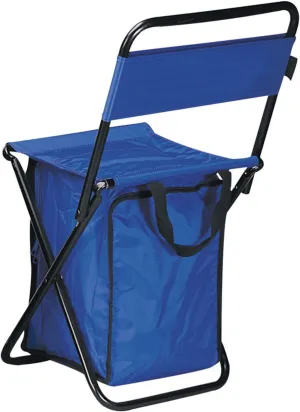 Preferred Nation Folding Chair with Cooler Color: Blue