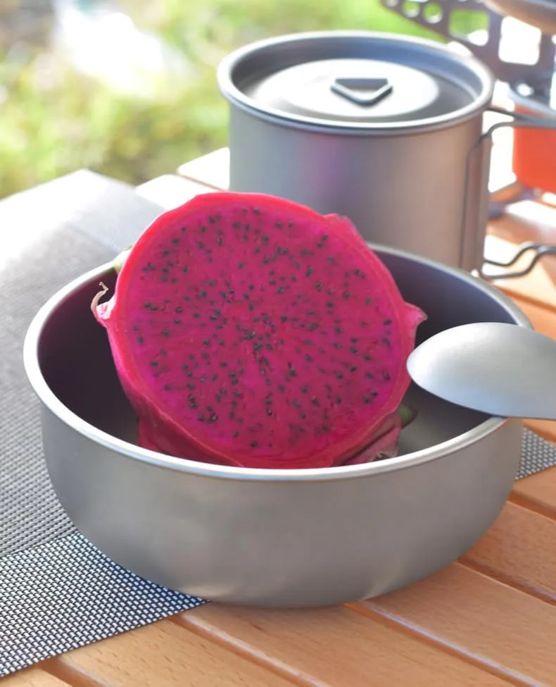 Pure Titanium Dining Bowl, Lightweight And Portable Single-layer Bowl, Suitable For Outdoor Camping And Home Use(700ml)