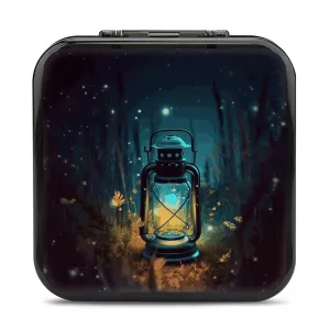 QMNBTES Fireflies And Lantern Switch Game Case Switch Game Holder Cartridge Case Storage 24 Games & 2 Micro Sd Card Slots, Travel Carry Cases, Portable Games Card Storage, Hard Shell, Buckle Closure