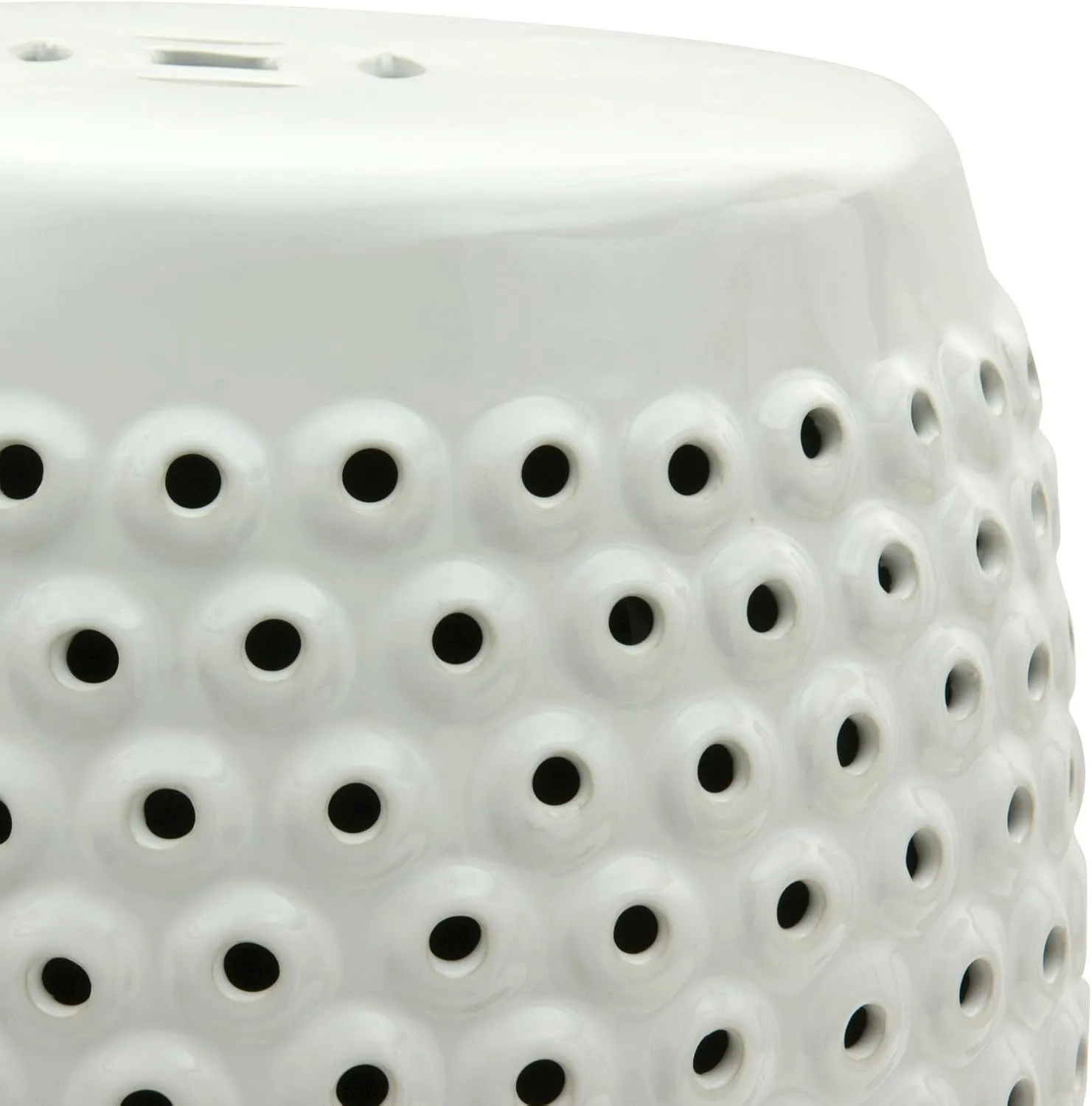 Red Lantern BW-GARDEN5 Garden Stool, 18" high, White