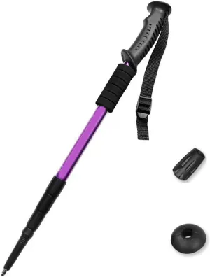 Regulable Aluminum Hiking Stick Portables Ergonomic Bents Handle Trekking Poles for Hiking and Outdoor