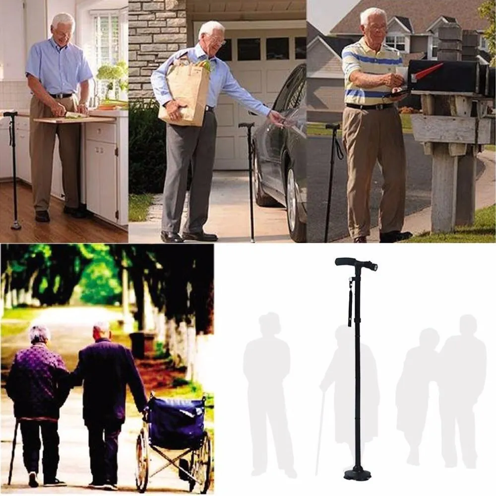 Retractable LED Walking Cane