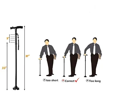 Retractable LED Walking Cane