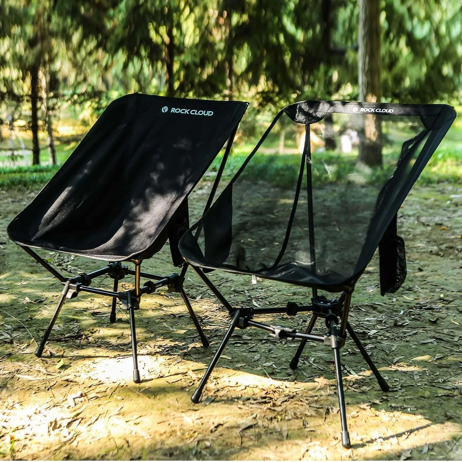 ROCK CLOUD Portable Camping Chair Ultralight Folding Chairs Compact Outdoor for Camp Hiking Backpacking Lawn Beach Sports