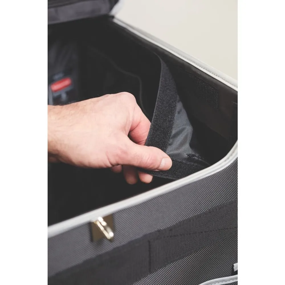 Rubbermaid Commercial Products Executive Quick Carts, Mobile/Travel Office Cart, Large, Dark Gray, for Housekeeper/Sales Rep/Medical Professionals/Home Healthcare/Teachers