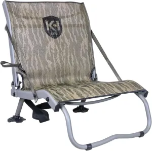 Run N’ Gun™ Ground Lounge™ Portable Hunting Chair – Ultra-Light 7.75 lb Hunting Chair, Adjustable Contoured Mesh Backrest, Low-Profile Legs & Wide Pivoting Feet for Stable, Comfortable Hunts