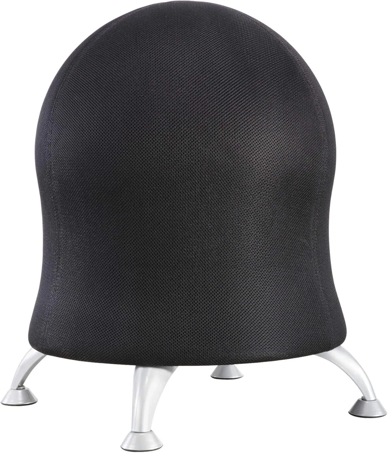 Safco Zenergy Inflatable Chair, Active Seating, Anti-Burst, Ball Chair for Home Office and Classroom, Black Mesh