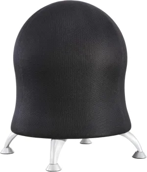 Safco Zenergy Inflatable Chair, Active Seating, Anti-Burst, Ball Chair for Home Office and Classroom, Black Mesh