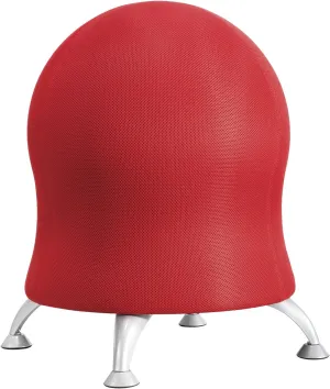 Safco Zenergy Inflatable Chair, Active Seating, Anti-Burst, Ball Chair for Home Office and Classroom, Crimson Mesh