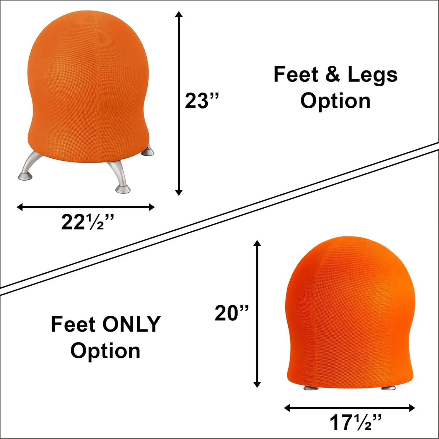 Safco Zenergy Inflatable Chair, Active Seating, Anti-Burst, Ball Chair for Home Office and Classroom, Crimson Mesh