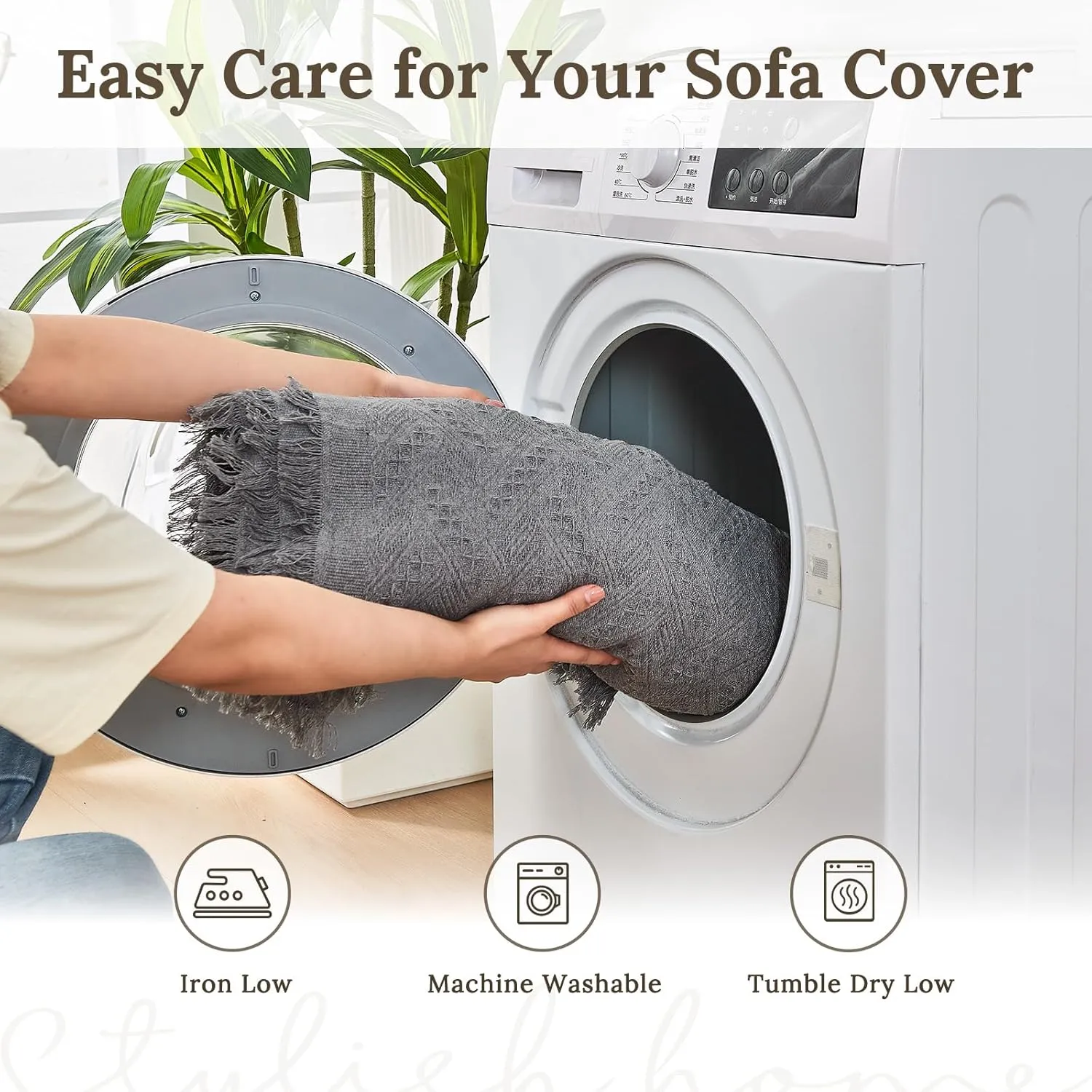 Sectional Couch Covers for Sectional Sofa L Shaped Sofa Cover Blanket 2 Pieces L Shape Furniture Protector for Pets Dogs (Dark Grey, XX-Large)