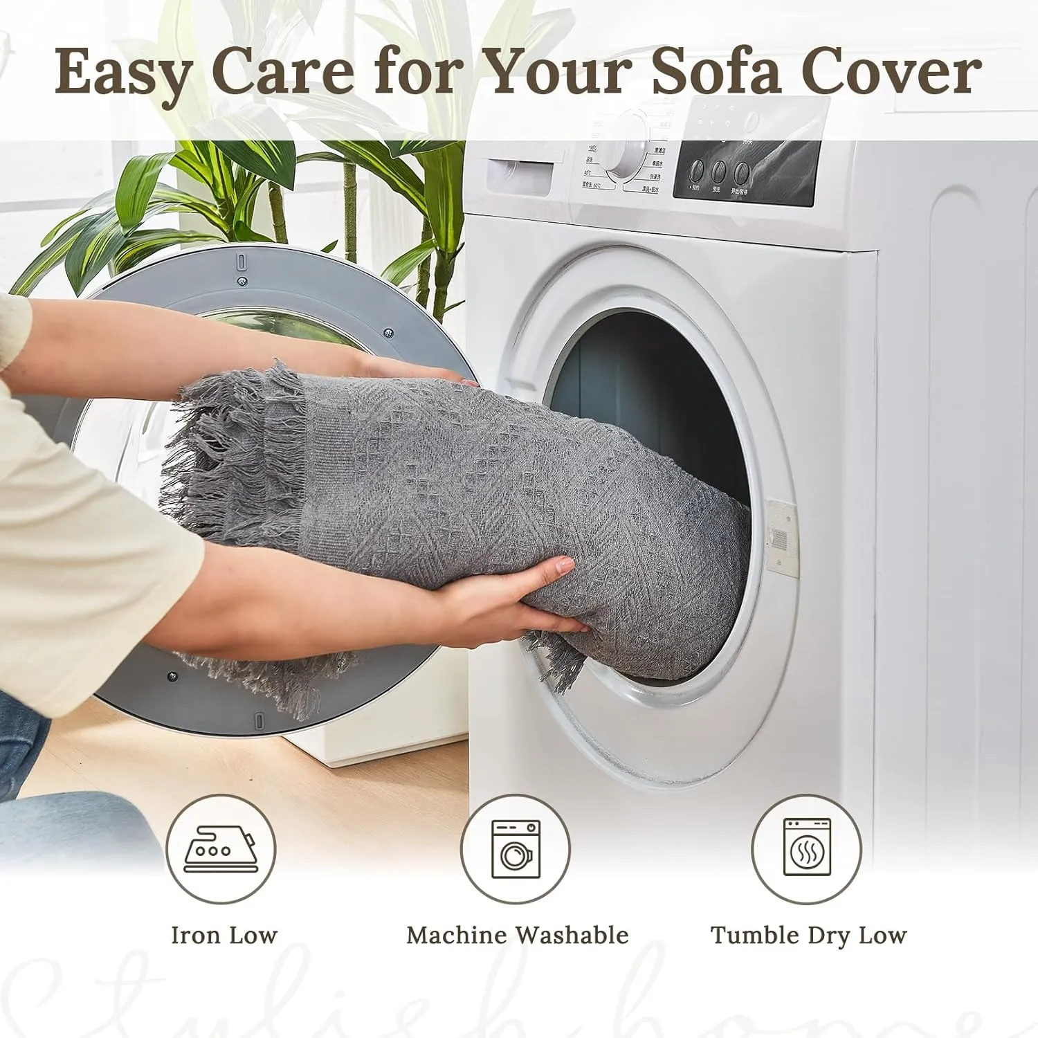 Sectional Couch Covers for Sectional Sofa L Shaped Sofa Cover Blanket 2 Pieces L Shape Furniture Protector for Pets Dogs (Light Grey, XX-Large)