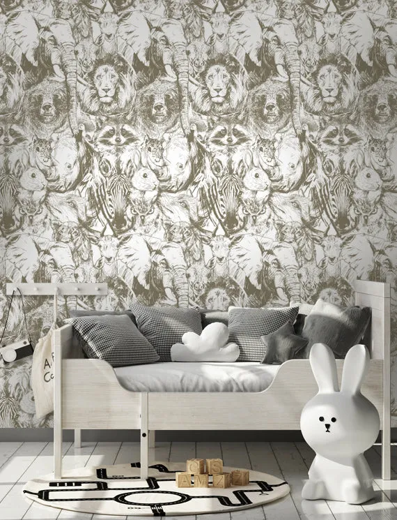 Sketches of Animals Wallpaper