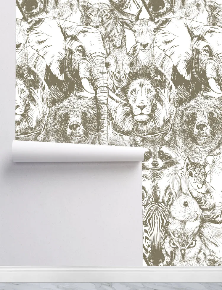 Sketches of Animals Wallpaper