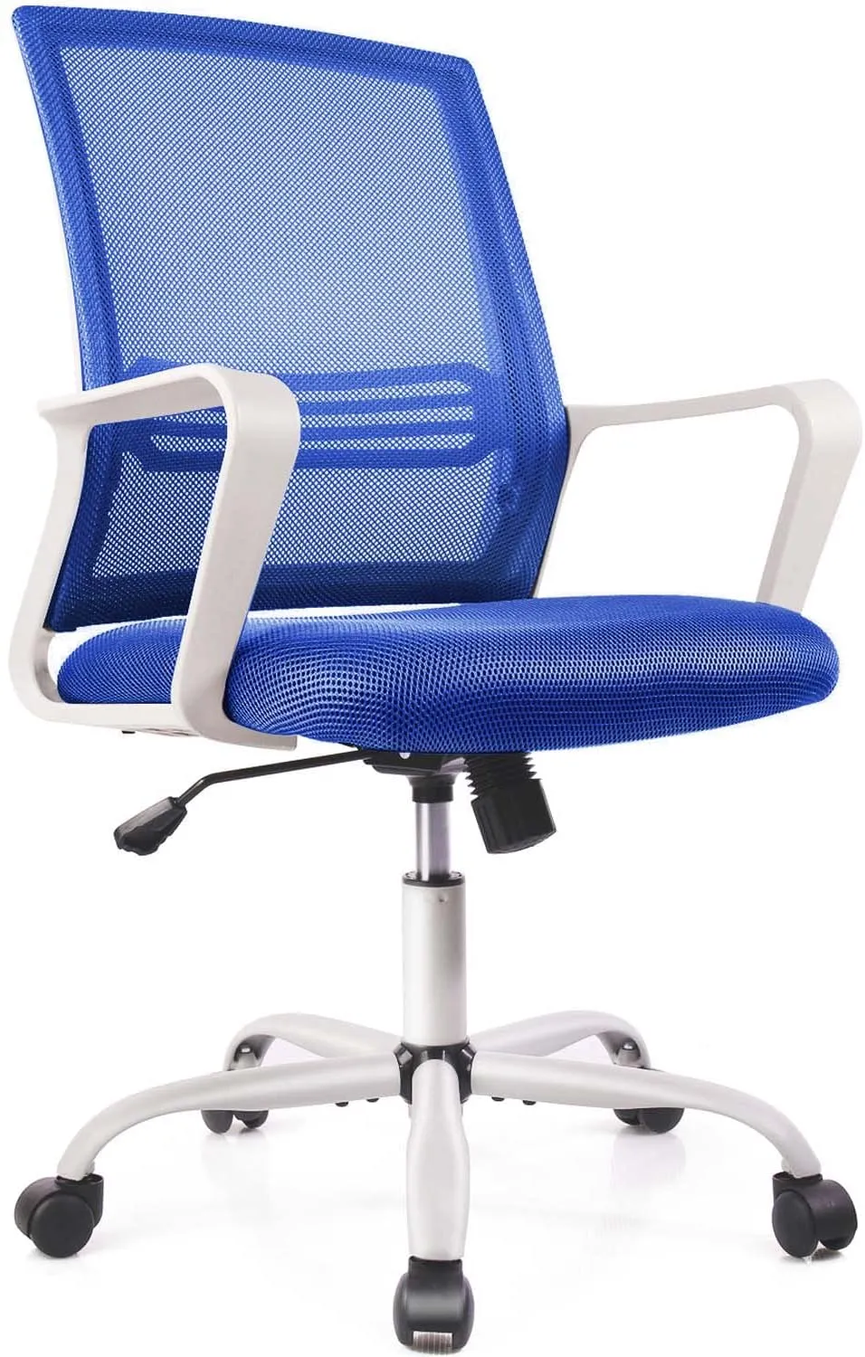 SMUG Home Office Chair, Mid Back Desk Chair Ergonomic Computer Chair Executive Rolling Swivel Height Adjustable Mesh Task Chair with Lumbar Support Armrest (Mesh Back, Black)