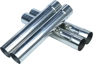 SOLOWILDER Thickness Stove Pipe Stainless Steel 4 Pcs Flue Chimney Extension Diameter 2.36inch/6cm x 36 cm/14.17 in