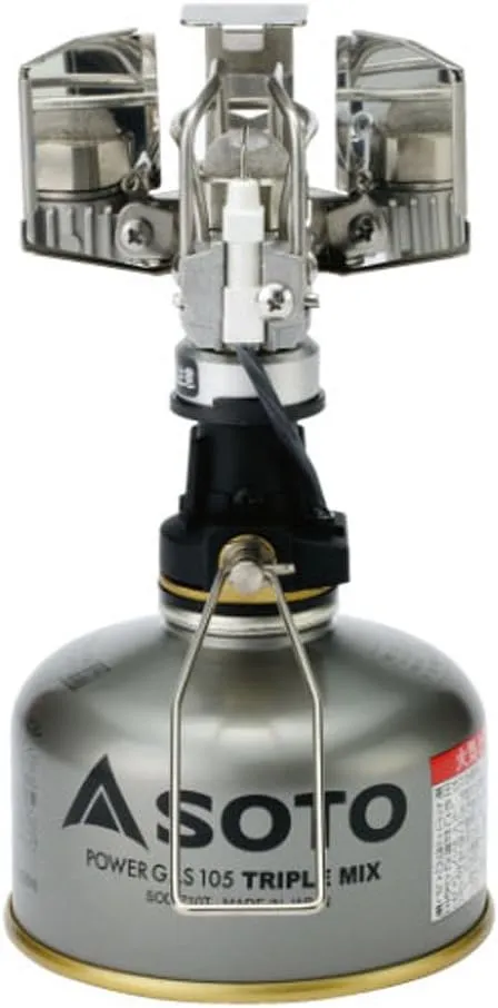 SOTO SOD-250 Small Lantern, OD Can, No Hoya Mantle, Windproof, Excellent Impact Resistant, Lightweight, Compact, Storage Case Included, Mountain Climbing, Camping, Touring, Platinum Lantern, Made in