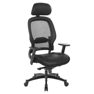 Space Professional Black Breathable Mesh Back Chair - 27008