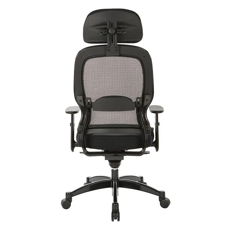 Space Professional Deluxe Black Breathable Mesh Back Chair - 25004