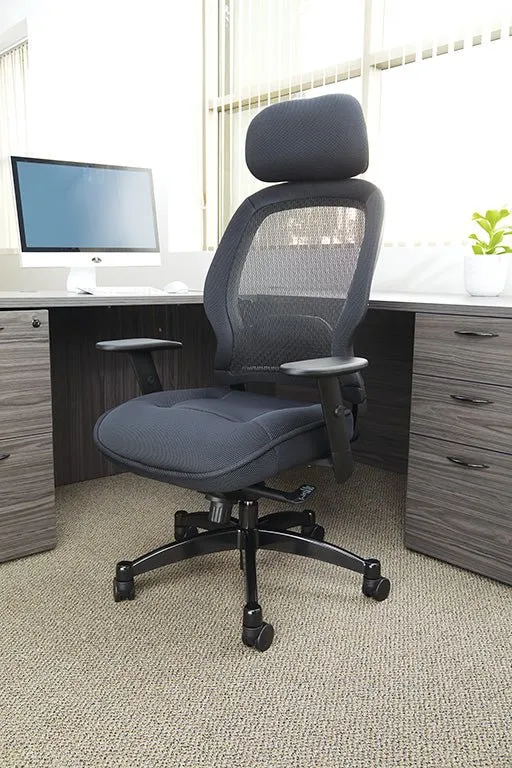 Space Professional Deluxe Black Breathable Mesh Back Chair - 25004