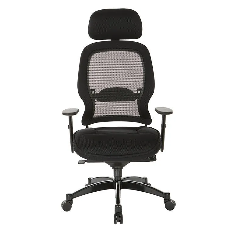 Space Professional Deluxe Black Breathable Mesh Back Chair - 25004