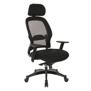 Space Professional Deluxe Black Breathable Mesh Back Chair - 25004