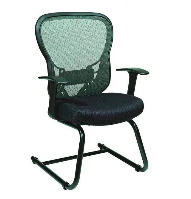Space Seating Sled Base Mesh Guest Chair