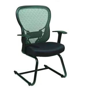 Space Seating Sled Base Mesh Guest Chair