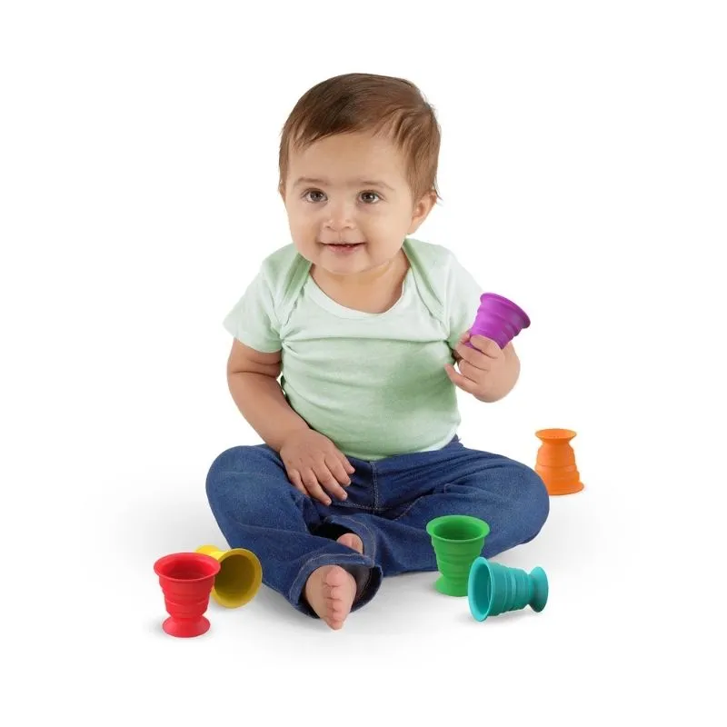 Stack and Squish Cups -  Sensory Stacking Toy