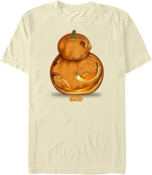STAR WARS Men's The Force Awakens Halloween BB-8 Pumpkin T-Shirt