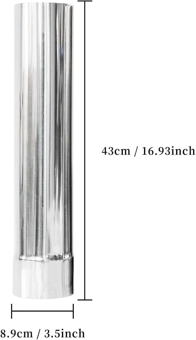 Stove Pipe 3.5inch*16.9inch 4 Pcs Thicken Stove Pipe for Wood Stove Camping Stove Pipe Kit Chimney Flue for Vent Smoke