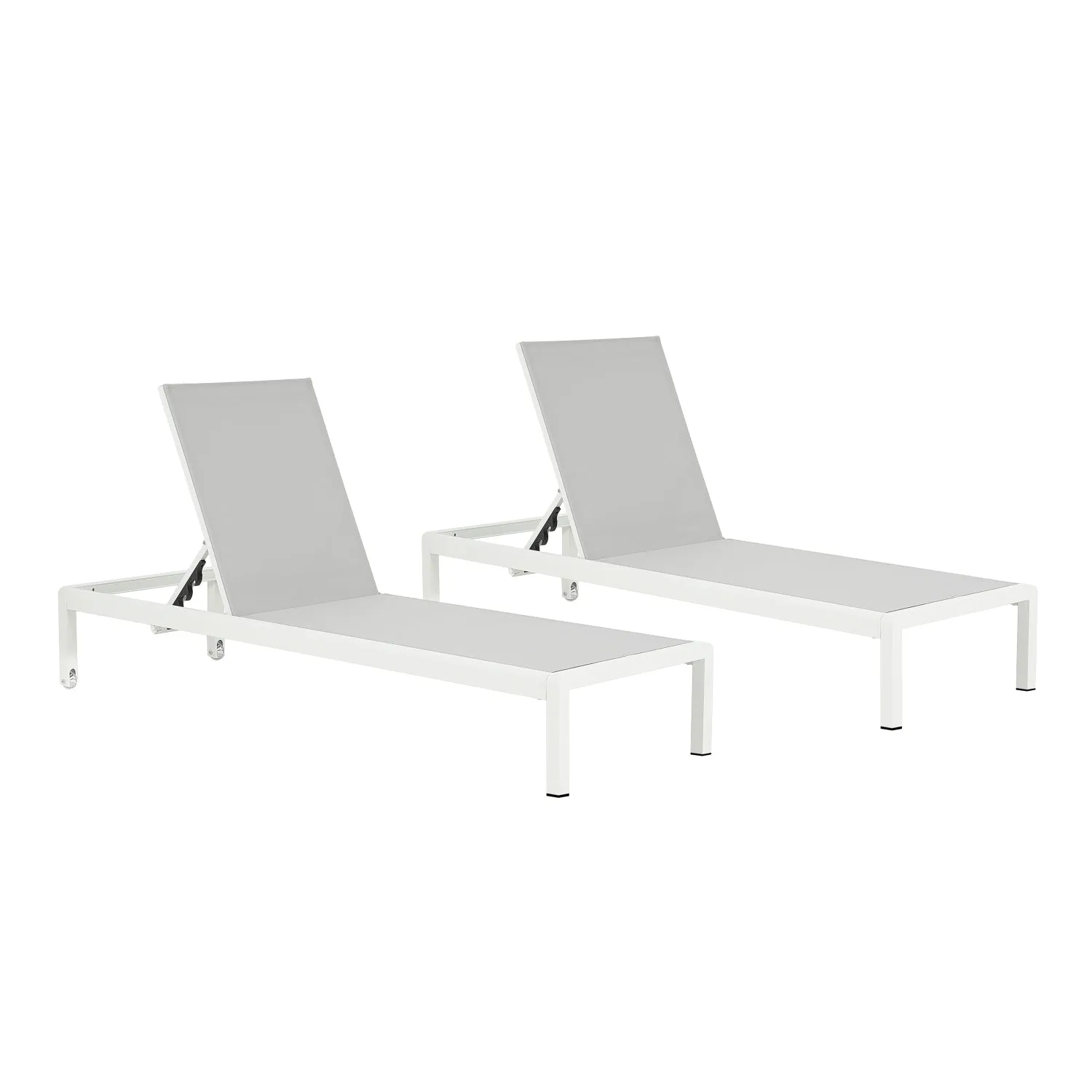 Streamdale Aluminum Outdoor Chaise Lounge Set (2)