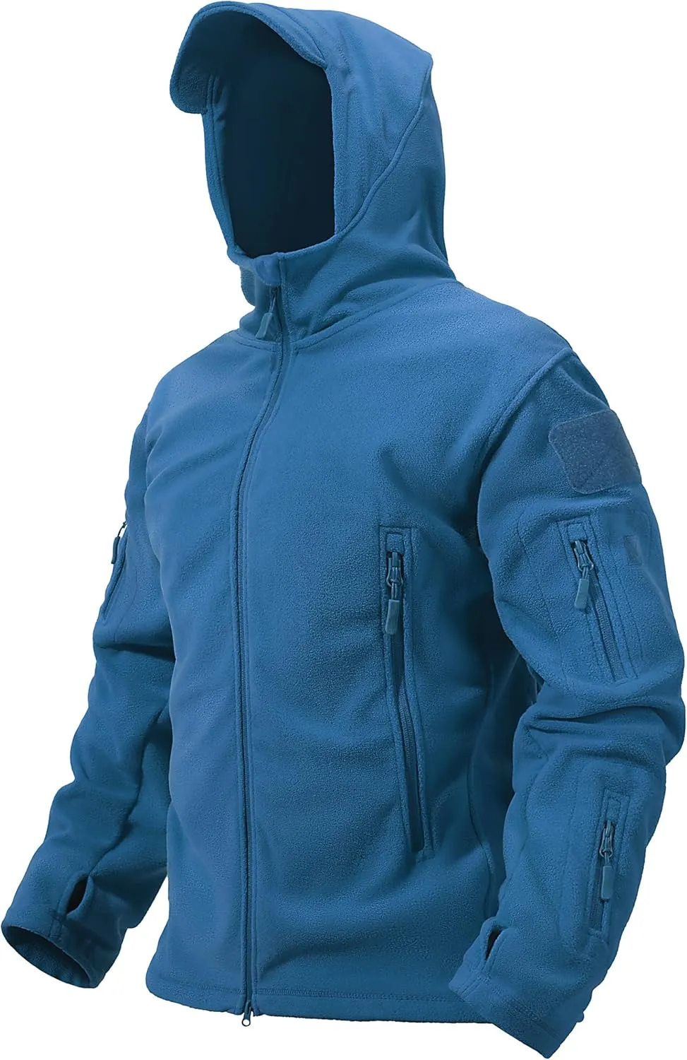 TACVASEN Mens Fleece Jacket Full Zip Tactical Hoodies Winter Coats Windproof Hoodies Warm Hunting