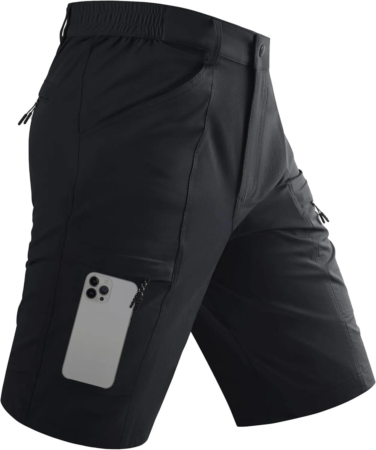 TACVASEN Men's Hiking Cargo Shorts 10" Quick Dry Lightweight Casual Golf Work Shorts with Zipper Pocket Summer Outdoor