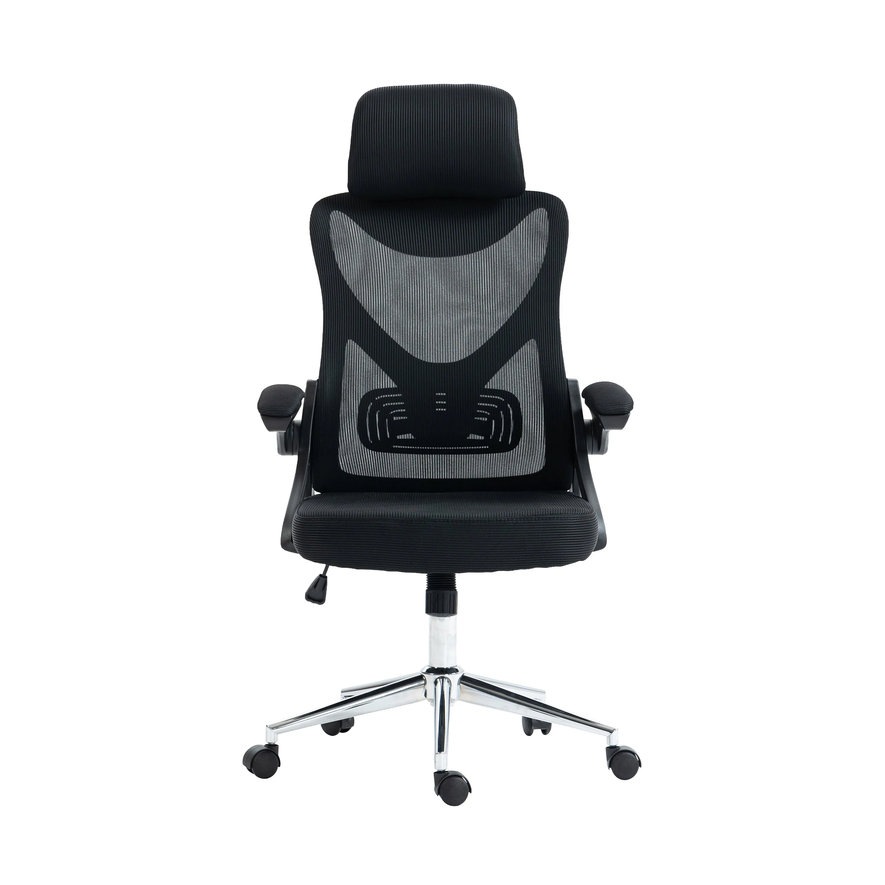 Techni Mobili Essential Ergonomic Office Chair with Headrest and Lumbar Support - Black|Chaise de bureau ergonomique Essential de Techni Mobili avec appuie-tête et soutien lombaire - noire