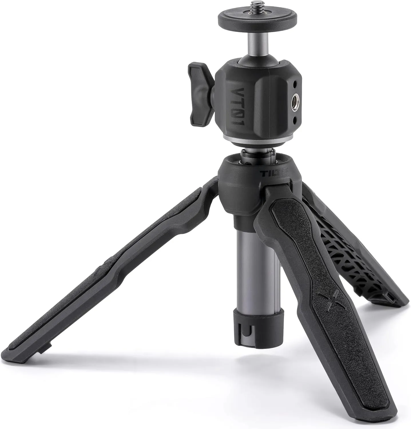 Tilta Extendable Vlog Tripod – Space Gray | 2.2 lb Payload | Selfie Stick | Universal Compatibility | 90° Vertical Shooting Slot | Collapsible | TT-VT01-BH-SG