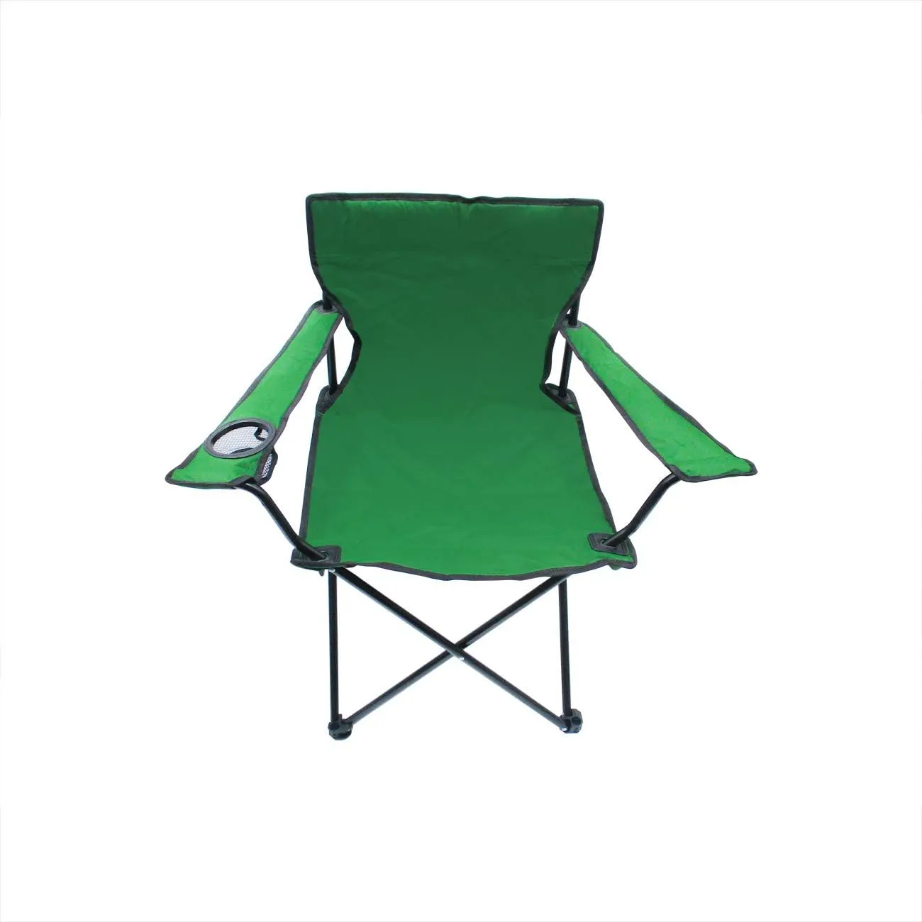 Trademark Innovations Folding Outdoor Beach Camp Chair, 18" L x 31" W x 32" H, Dark Green