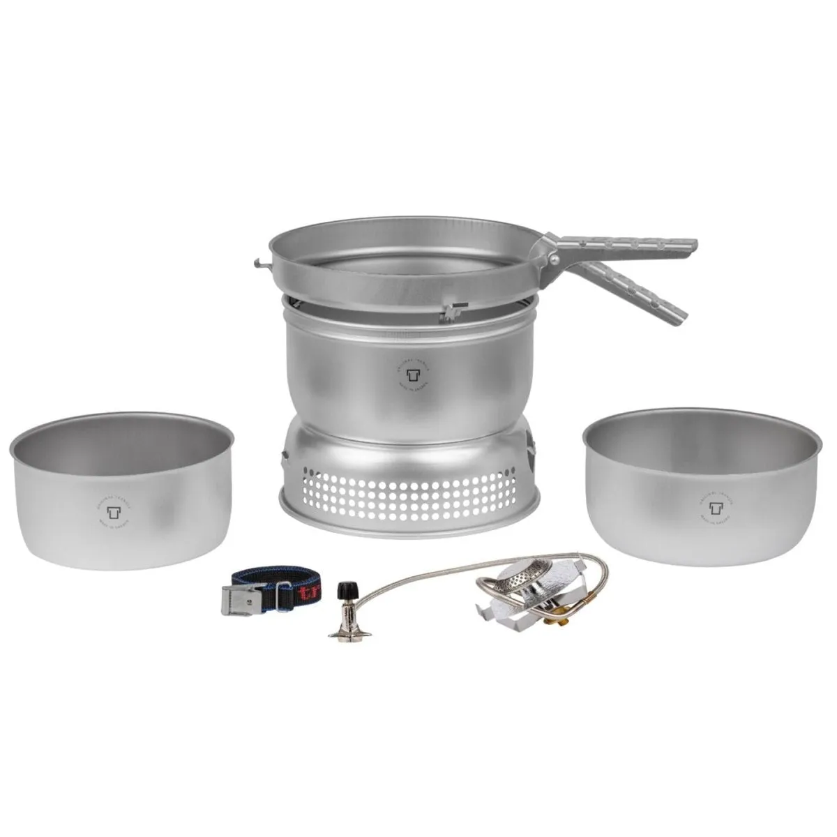 Trangia compact portable lightweight stove set stainless steel nylon strap