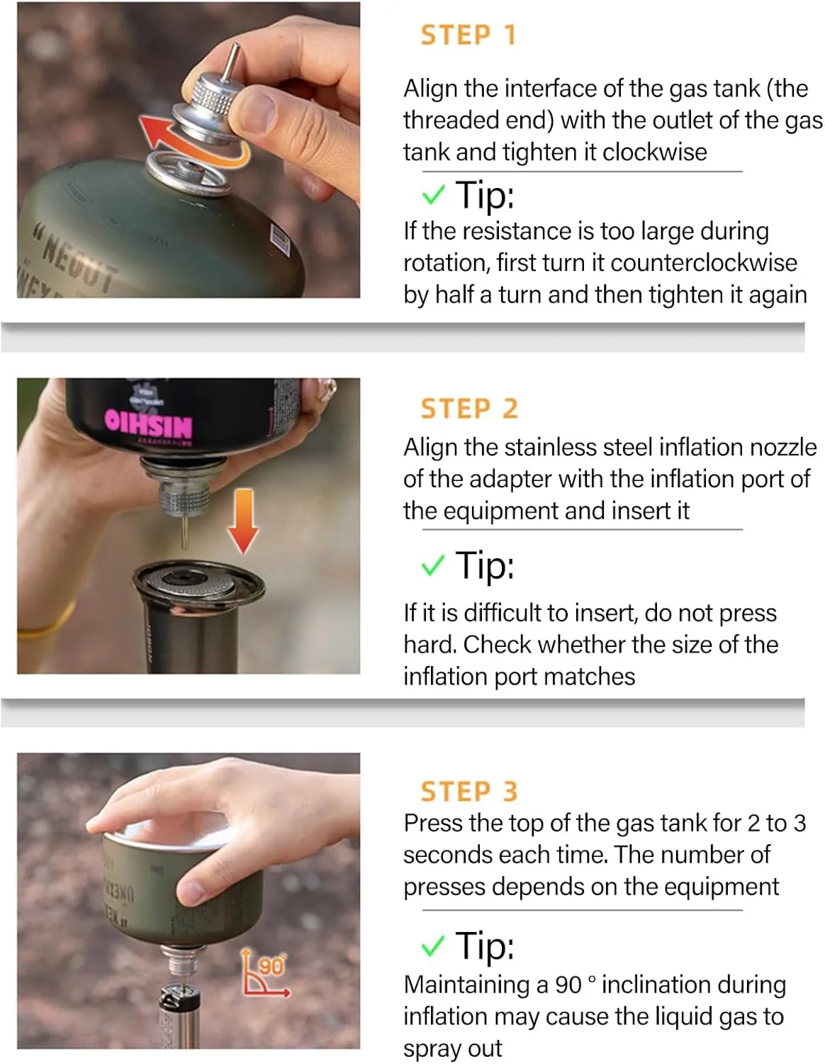 Transfer Adapter Torches Lighters Locking Valves Aluminum Alloy Texture Leakproof Seal Outdoor Cooking Accessories