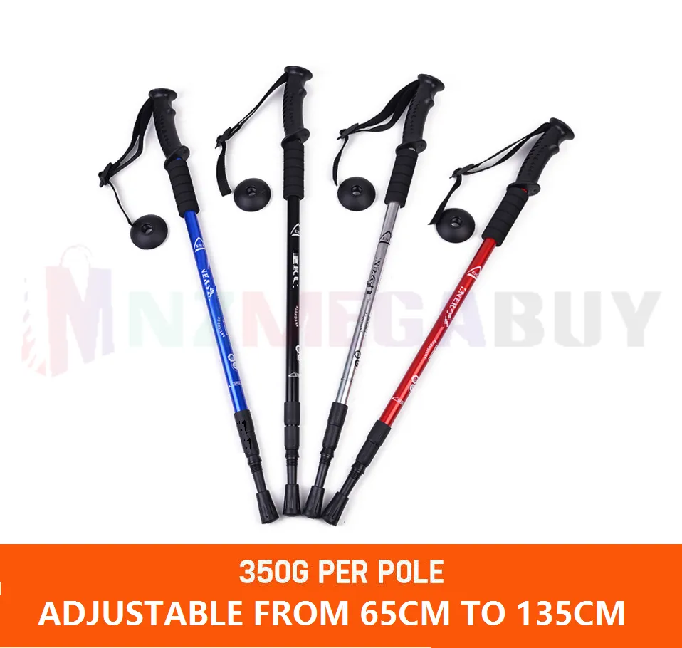 TREKKING POLES WALKING HIKING POLES 2 PCS - Blue