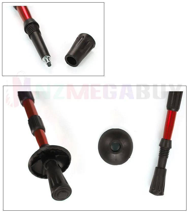 TREKKING POLES WALKING HIKING POLES 2 PCS - Blue