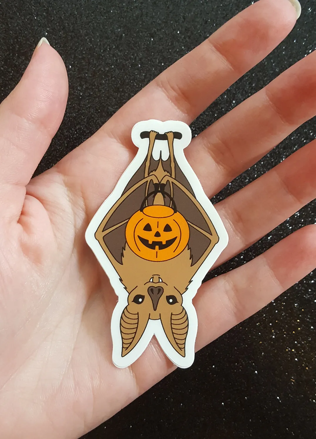 Trick-or-Treat Bat vinyl sticker