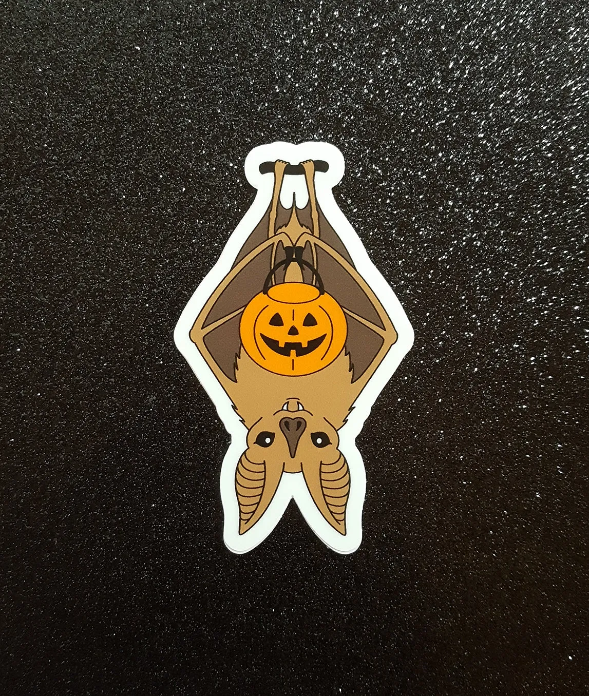 Trick-or-Treat Bat vinyl sticker