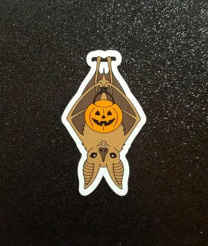 Trick-or-Treat Bat vinyl sticker
