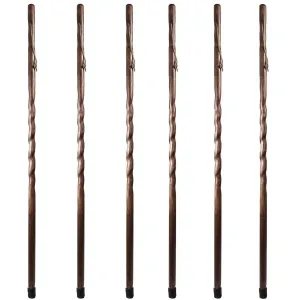 Twisted Trail Blazer Handcrafted Walking Stick - 6pk